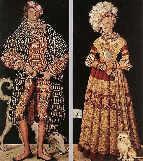 Lucas Cranach Doppelbildnis Herzog Heinrichs des Frommen und seiner Gemahlin Herzogin Katharina von Mecklenburg China oil painting art